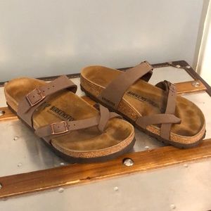 Mocca Birkenstocks! Like new!